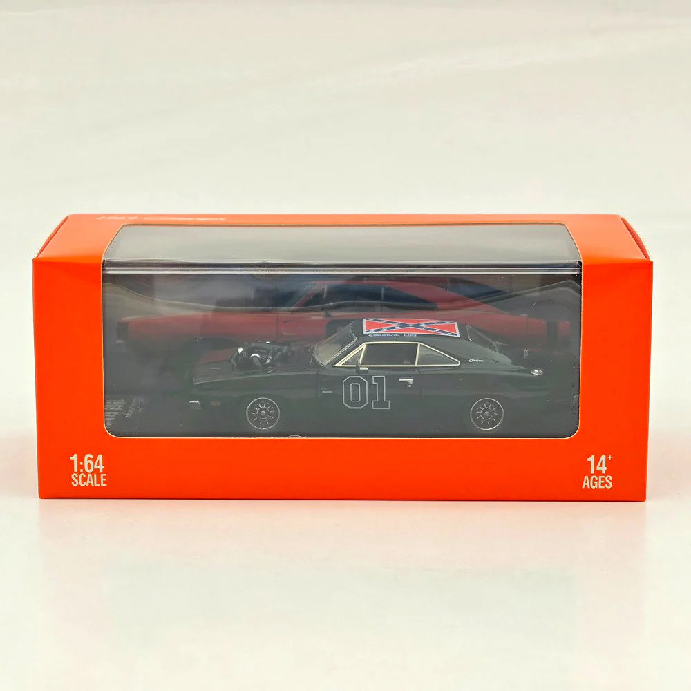 MINIFORGE 1/64 1969 Charger "General Lee" Exposed Blown V8 Black