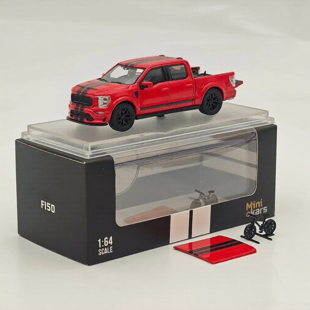 Fine Works64 Carroll Shelby F-150 Pickup Truck Red With Accessories