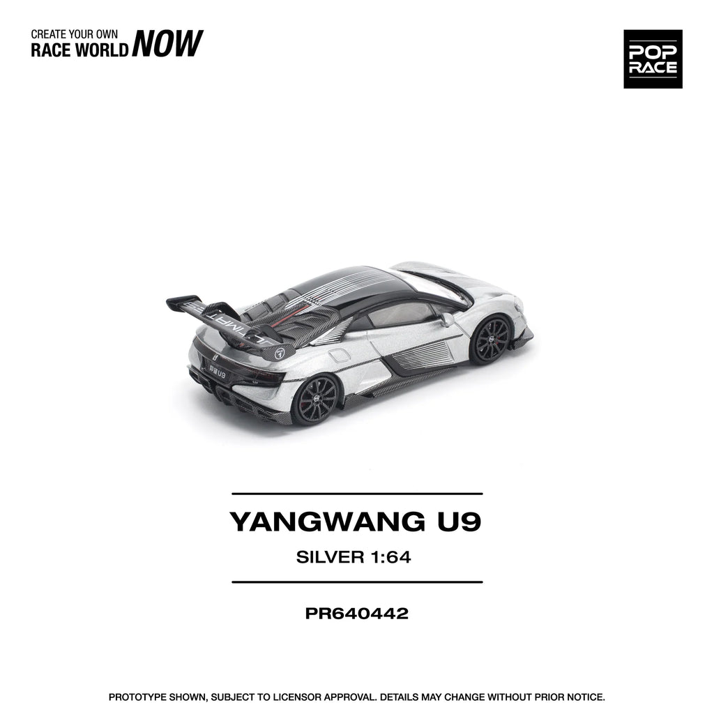 (Coming Soon) POPRACE 1/64 YANGWANG U9 - SILVER