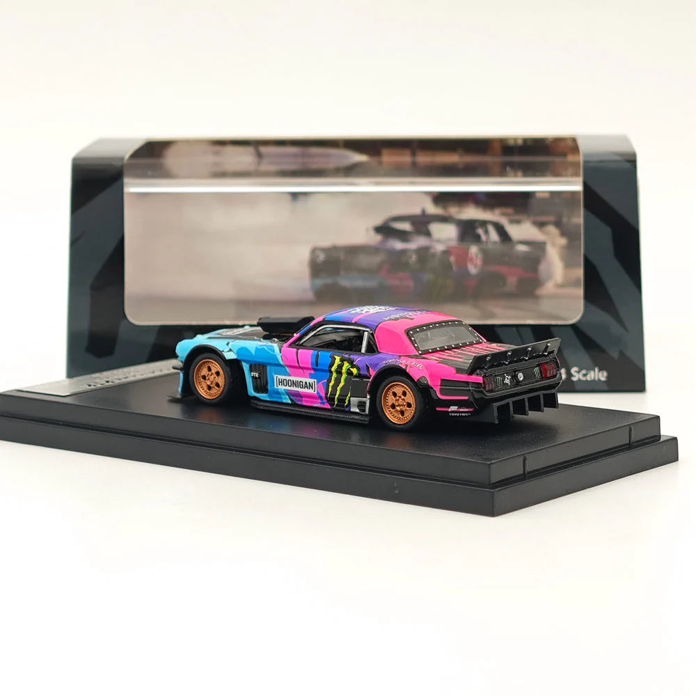 (Coming Soon) STREETWARRIOR 1:64 "Monster Livery" Mustang 1965 Hoonicorn RTR Los Angeles Monster
