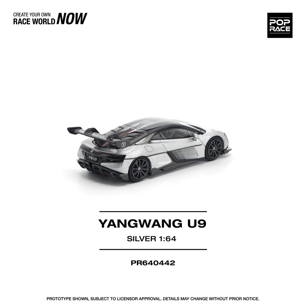 (Coming Soon) POPRACE 1/64 YANGWANG U9 - SILVER