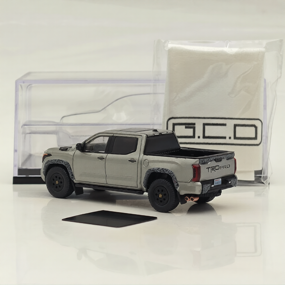 GCD 1/64 Tundra TRD Pro Pickup Truck Silver with accessories