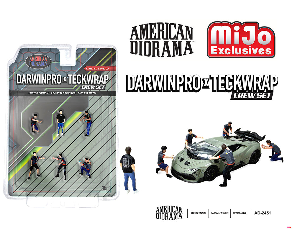 (Coming Soon) American Diorama 1:64 Figures Set DarwinPro x Teckwrap Crew – MiJo Exclusives – Limited Edition