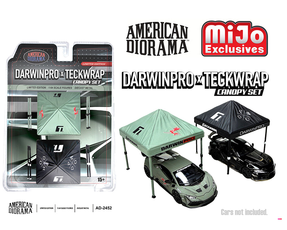 (Coming Soon) American Diorama 1:64 DarwinPro x Teckwrap Canopy set – MiJo Exclusives – Limited Edition
