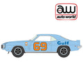 (Coming Soon) Auto World 1969 Pontiac Firebird Trans Am GULF – Blue