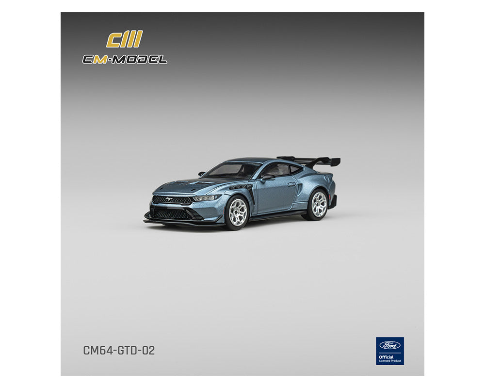 (Coming Soon) CM Model 1:64 Ford Mustang GTD- Indulgent Blue – Limited Edition