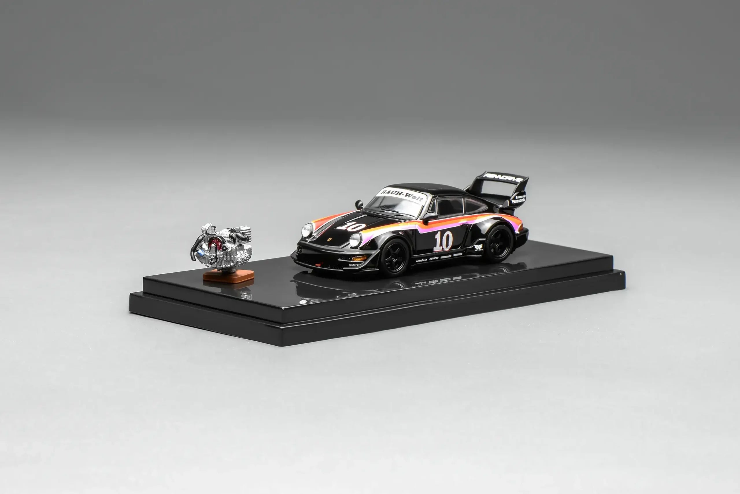 (Coming Soon) MOTORHELIX 1/64 RWB 964 #10 with magnetic air-cooled engine