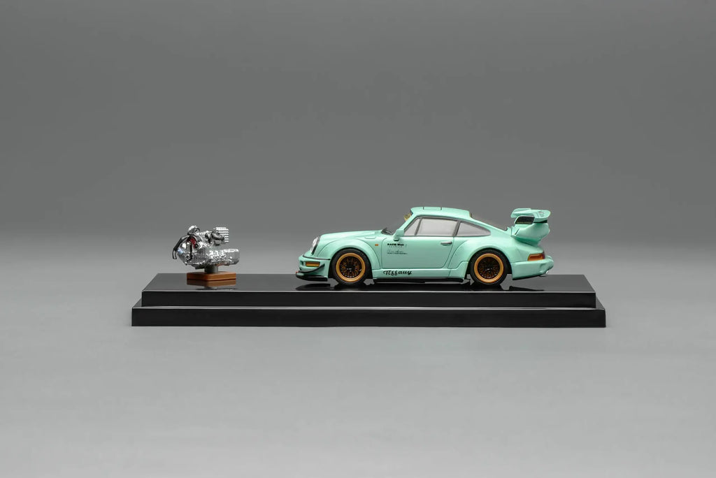 (Coming Soon) MOTORHELIX 1/64 RWB 964 Tiffany with magnetic air-cooled engine