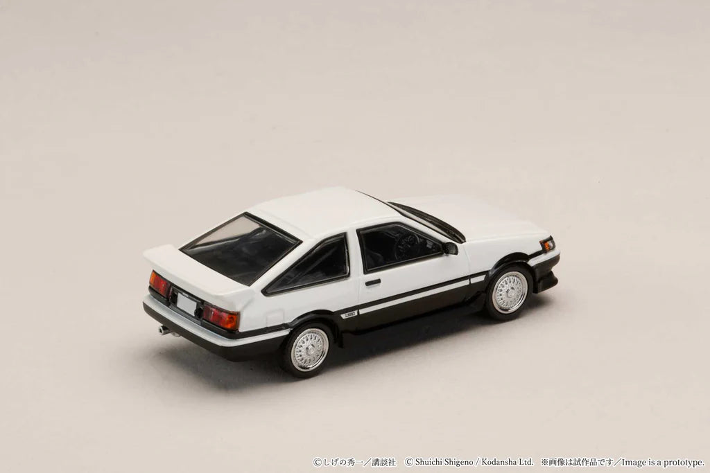(Coming Soon) HOBBY JAPAN JDM64 1/64 Toyota COROLLA LEVIN (AE86) / Initial D Wataru Akiyama vs Takumi Fujiwara (Includes 2 random cards)