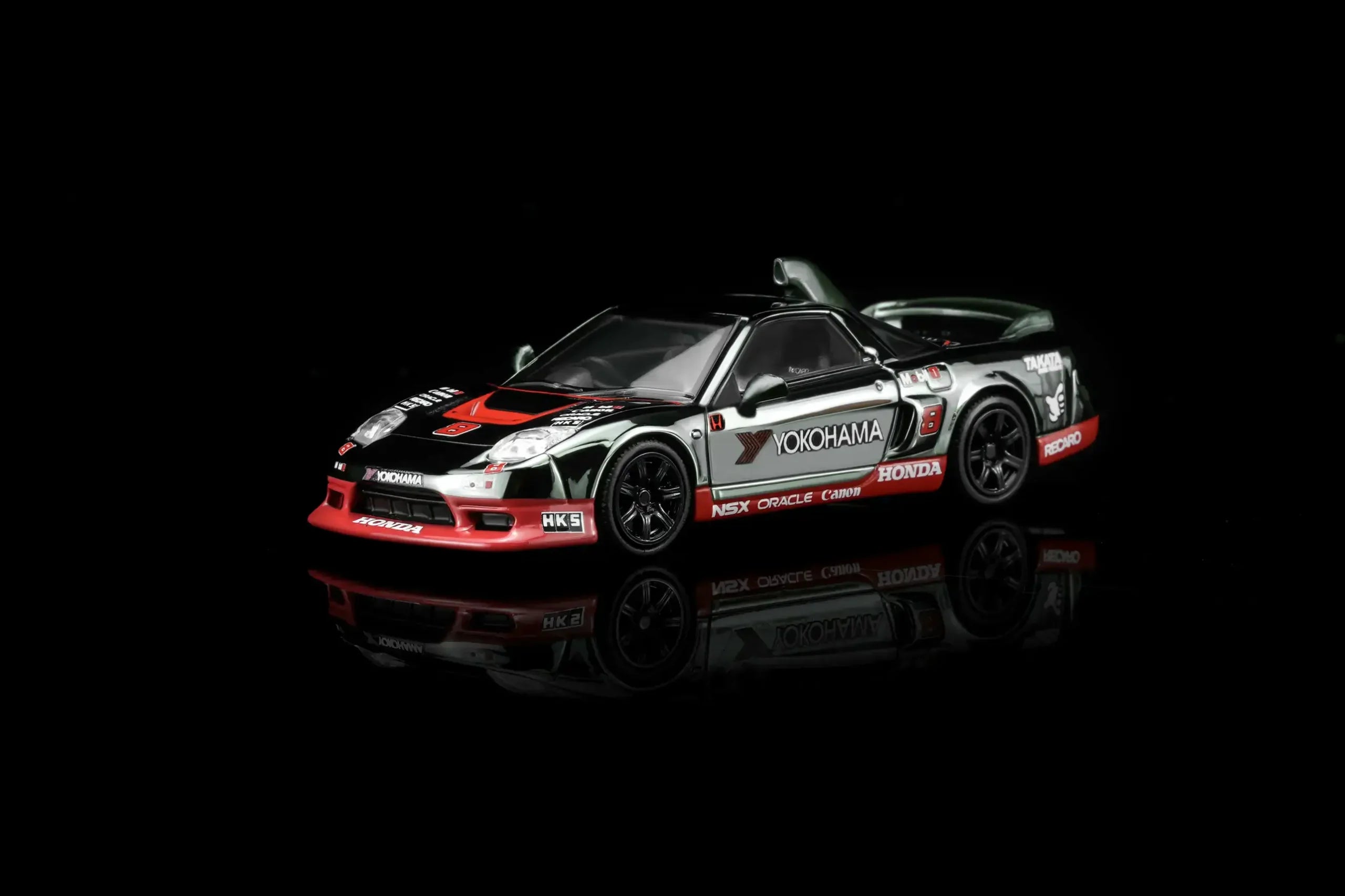 (Coming Soon) MOTORHELIX 1/64 Honda NSX-R Custom GT Look Customized Electroplating Gun Gray