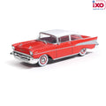 (Coming Soon) IXO America 1:64 Scale 1957 Chevrolet Bel Air Sedan - Matador Red and India Ivory