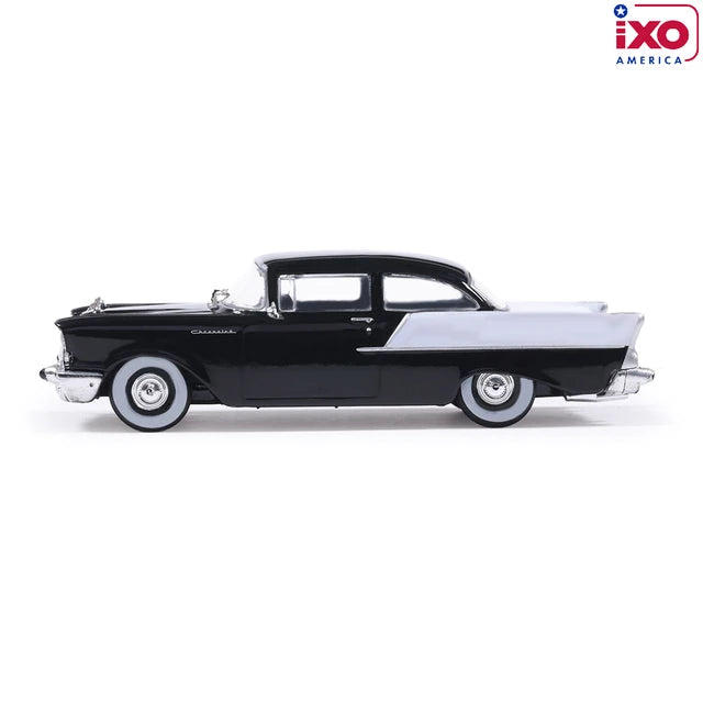 (Coming Soon) IXO America 1:64 Scale 1957 Chevrolet One-Fifty Sedan - Onyx Black and India Ivory