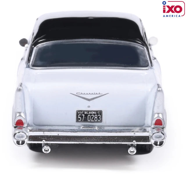(Coming Soon) IXO America 1:64 Scale 1957 Chevrolet One-Fifty Sedan - Onyx Black and India Ivory