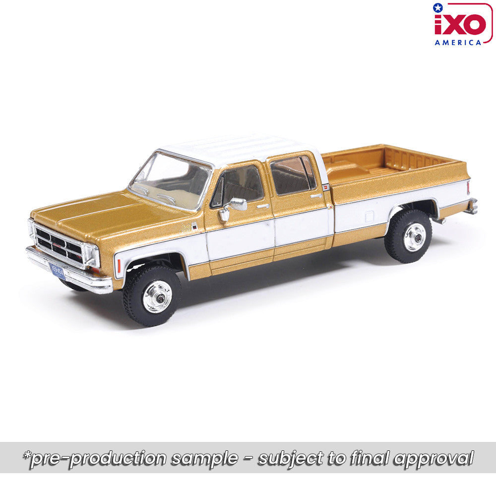 (Pre-Order) IXOAMERICA 1:64 Scale 1975 GMC Sierra Classic - Yuba Gold ** ETA - 1 Week**
