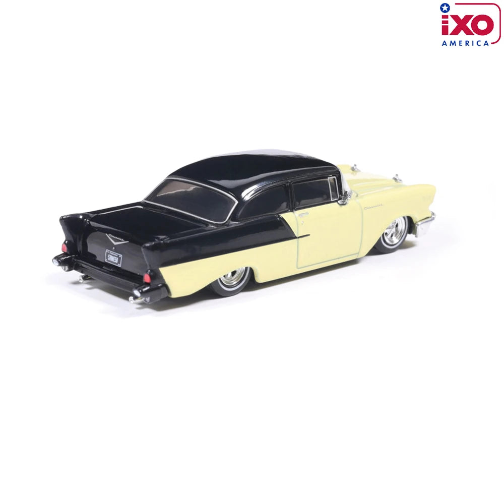 (Coming Soon) IXO America 1:64 1957 Chevrolet One-Fifty - Lowered - Colonial Cream and Onyx Black
