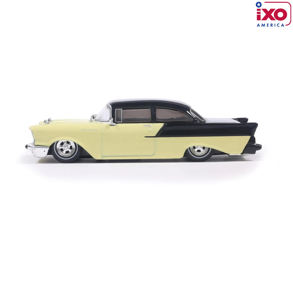 (Coming Soon) IXO America 1:64 1957 Chevrolet One-Fifty - Lowered - Colonial Cream and Onyx Black