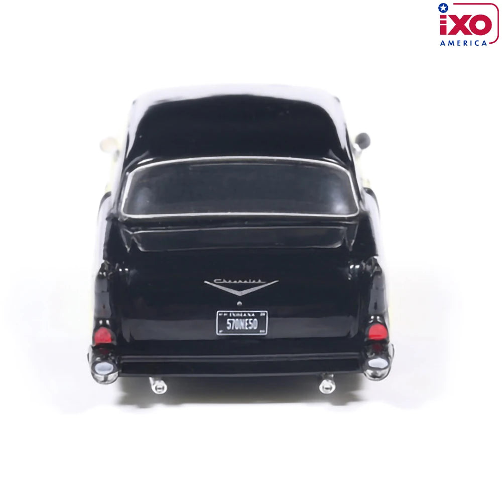(Coming Soon) IXO America 1:64 1957 Chevrolet One-Fifty - Lowered - Colonial Cream and Onyx Black