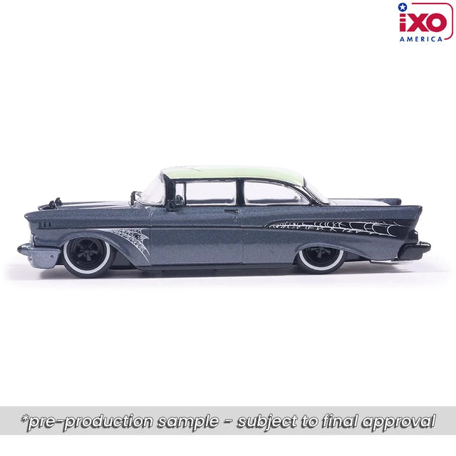 (Coming Soon) IXO America 1:64 1957 Chevrolet Bel Air - Lowrider - Halloween