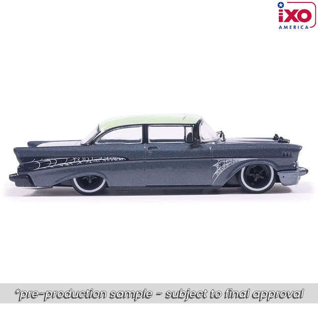 (Coming Soon) IXO America 1:64 1957 Chevrolet Bel Air - Lowrider - Halloween