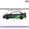 (Coming Soon) IXO America 1:64 2007 Mitsubishi Lancer Evolution X (CBA-CZ4A) - L.A. Street Edition
