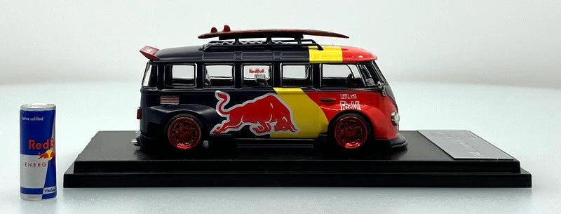 LIBERTY64 Volkswagen T1 Lowrider: Red Bull Livery 1:64 Diecast Model Van