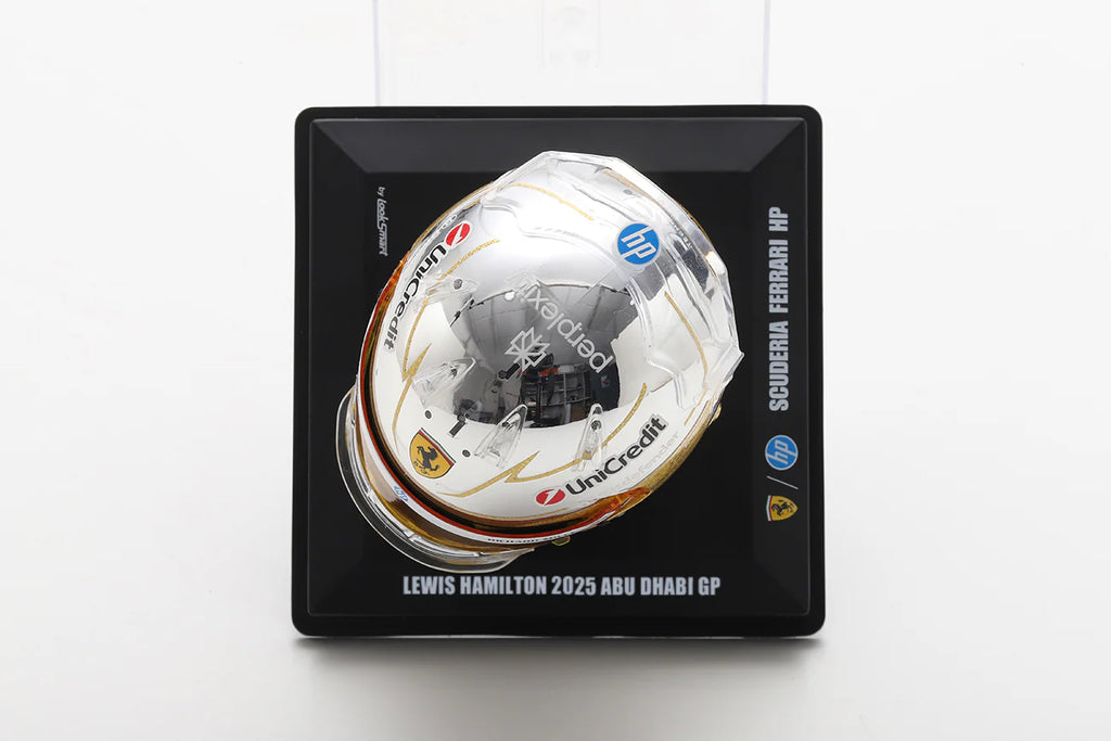(Pre-order) LOOKSMART Lewis Hamilton Helmet – Scuderia Ferrari HP - Abu Dhabi GP 2025 1:5