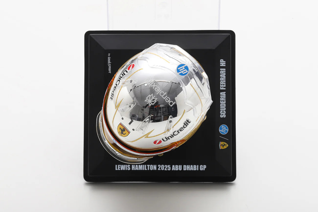 (Pre-order) LOOKSMART Lewis Hamilton Helmet – Scuderia Ferrari HP - Abu Dhabi GP 2025 1:5