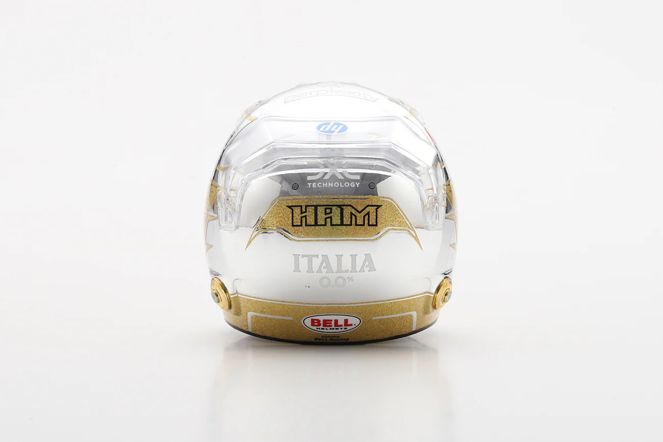 (Pre-order) LOOKSMART Lewis Hamilton Helmet – Scuderia Ferrari HP - Abu Dhabi GP 2025 1:5