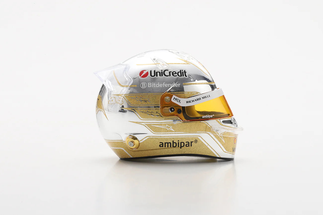 (Pre-order) LOOKSMART Lewis Hamilton Helmet – Scuderia Ferrari HP - Abu Dhabi GP 2025 1:5