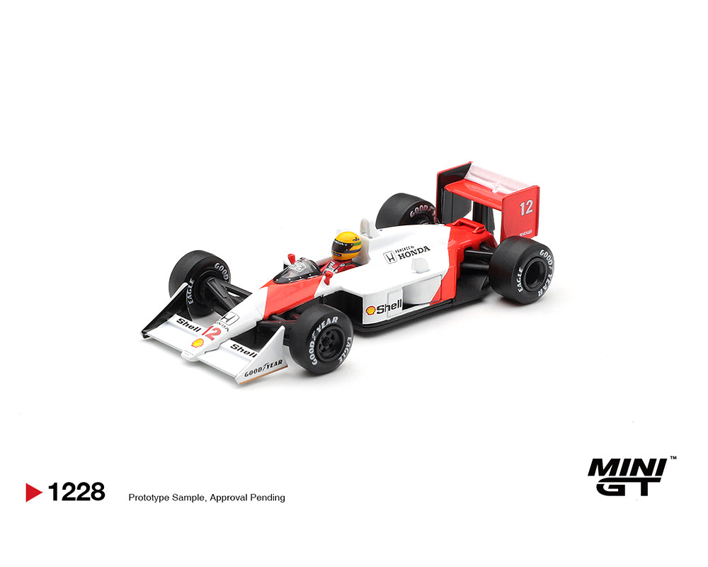 (Coming Soon) Mini GT 1:64 McLaren MP4/4 #12 Ayrton Senna 1988 Canadian Grand Prix Winner – Limited Edition