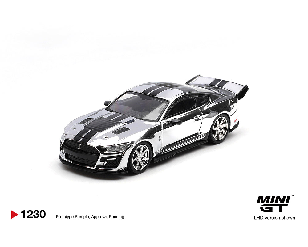 (Coming Soon) Mini GT 1:64 Shelby GT500 Dragon Snake Concept – Chrome Silver – Limited Edition