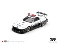 (Coming Soon) Mini GT 1:64 MAZDA RX-7 LB-Super Silhouette Police – White – Limited Edition