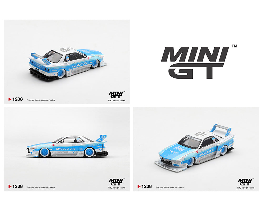 (Coming Soon) Mini GT 1:64 Nissan Skyline GT-R (R32) LBWK Kaido Works AMOCULTURE – Limited Edition
