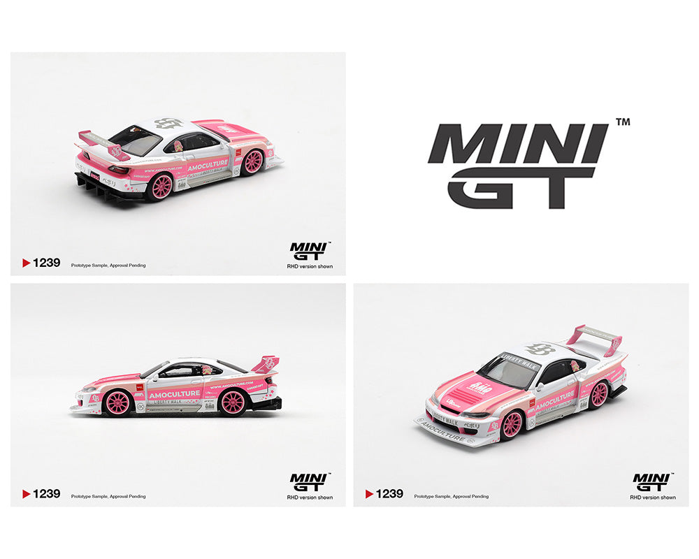 (Coming Soon) Mini GT 1:64 Nissan Silvia (S15) LB-Super Silhouette AMOCULTURE – Limited Edition