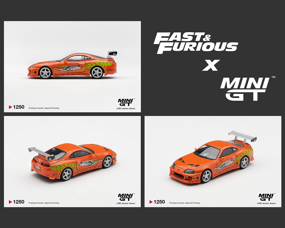 (Coming Soon) MINI GT 1:64 Fast & Furious Toyota Supra BOMEX ” The Fast and the Furious” Brian O’Conner – Limited Edition