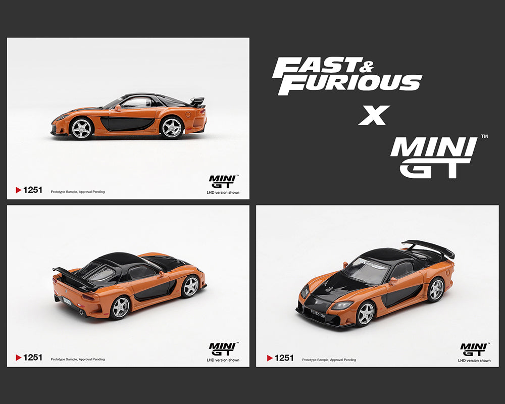 (Coming Soon) MINI GT 1:64 Mazda RX-7 VeilSide Fortune “The Fast and the Furious Tokyo Drift” Han Seoul-Oh- Limited Edition