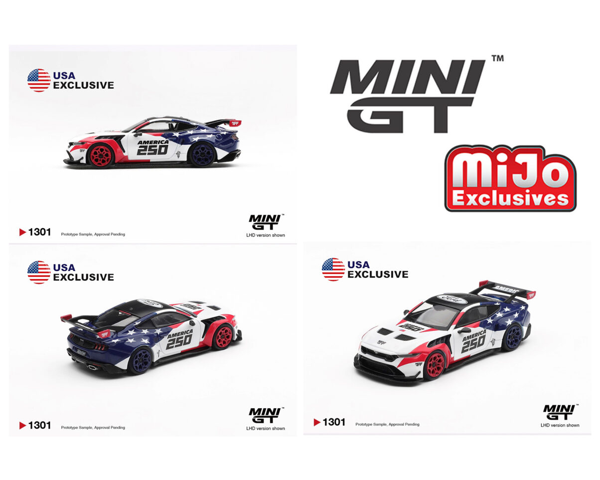 (Coming Soon) Mini GT 1:64 Ford Mustang GTD America 250 USA Exclusive LHD- Limited Edition – Mijo Exclusives