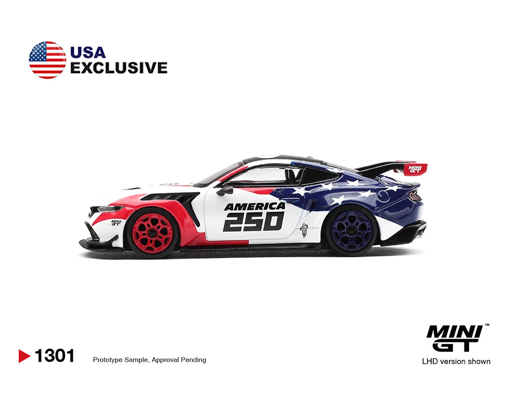 (Coming Soon) Mini GT 1:64 Ford Mustang GTD America 250 USA Exclusive LHD- Limited Edition – Mijo Exclusives