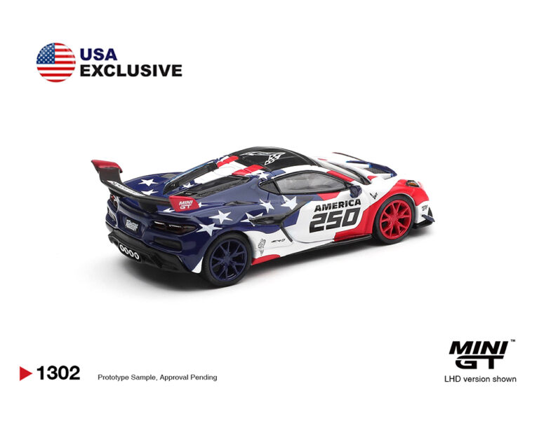 (Coming Soon) Mini GT 1:64 Chevrolet Corvette ZR1 America 250 USA Exclusive LHD- Limited Edition – Mijo Exclusives