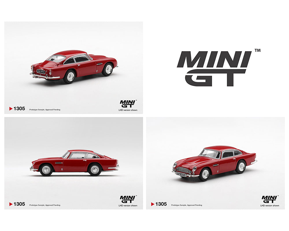 (Coming Soon) Mini GT 1:64 Aston Martin DB5 – Fiesta Red – Limited Edition