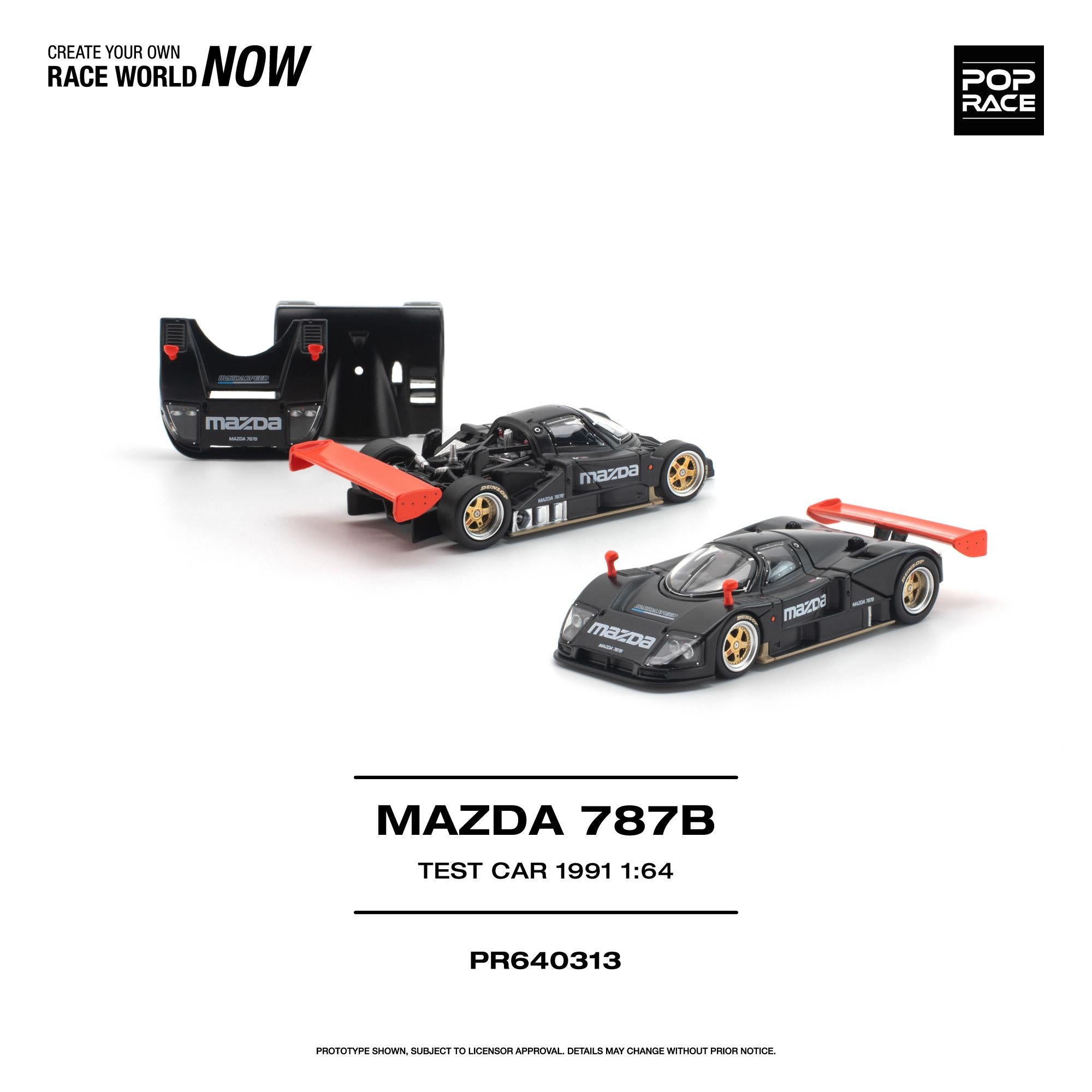 (Coming Soon) POPRACE 1/64 MAZDA 787B 1991 TEST CAR