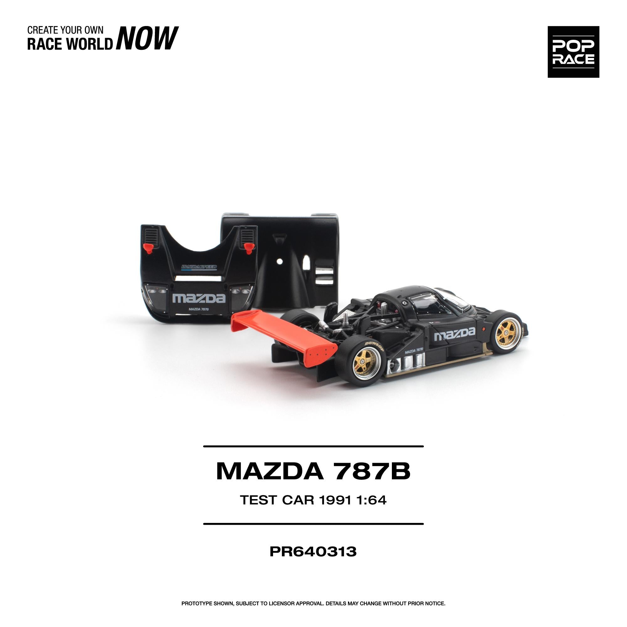(Coming Soon) POPRACE 1/64 MAZDA 787B 1991 TEST CAR