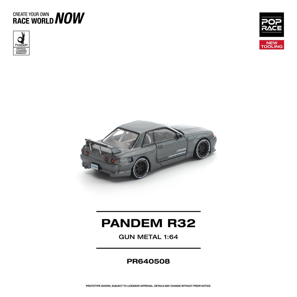 (Coming Soon) POPRACE 1/64 PANDEM R32 GUN METAL NEW TOOLING