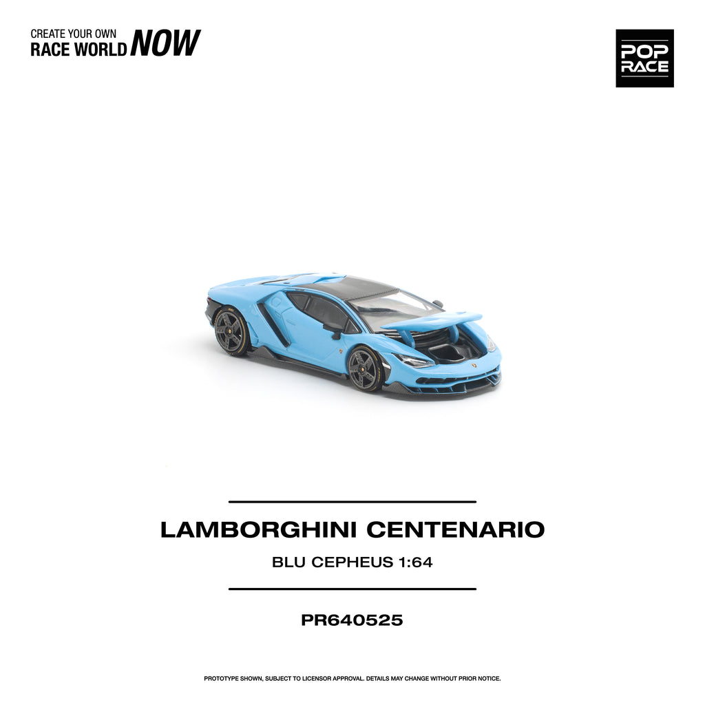 (Coming Soon) POPRACE 1/64 LAMBORGHINI CENTENARIO - BLU CEPHEUS