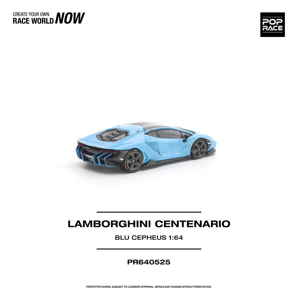 (Coming Soon) POPRACE 1/64 LAMBORGHINI CENTENARIO - BLU CEPHEUS