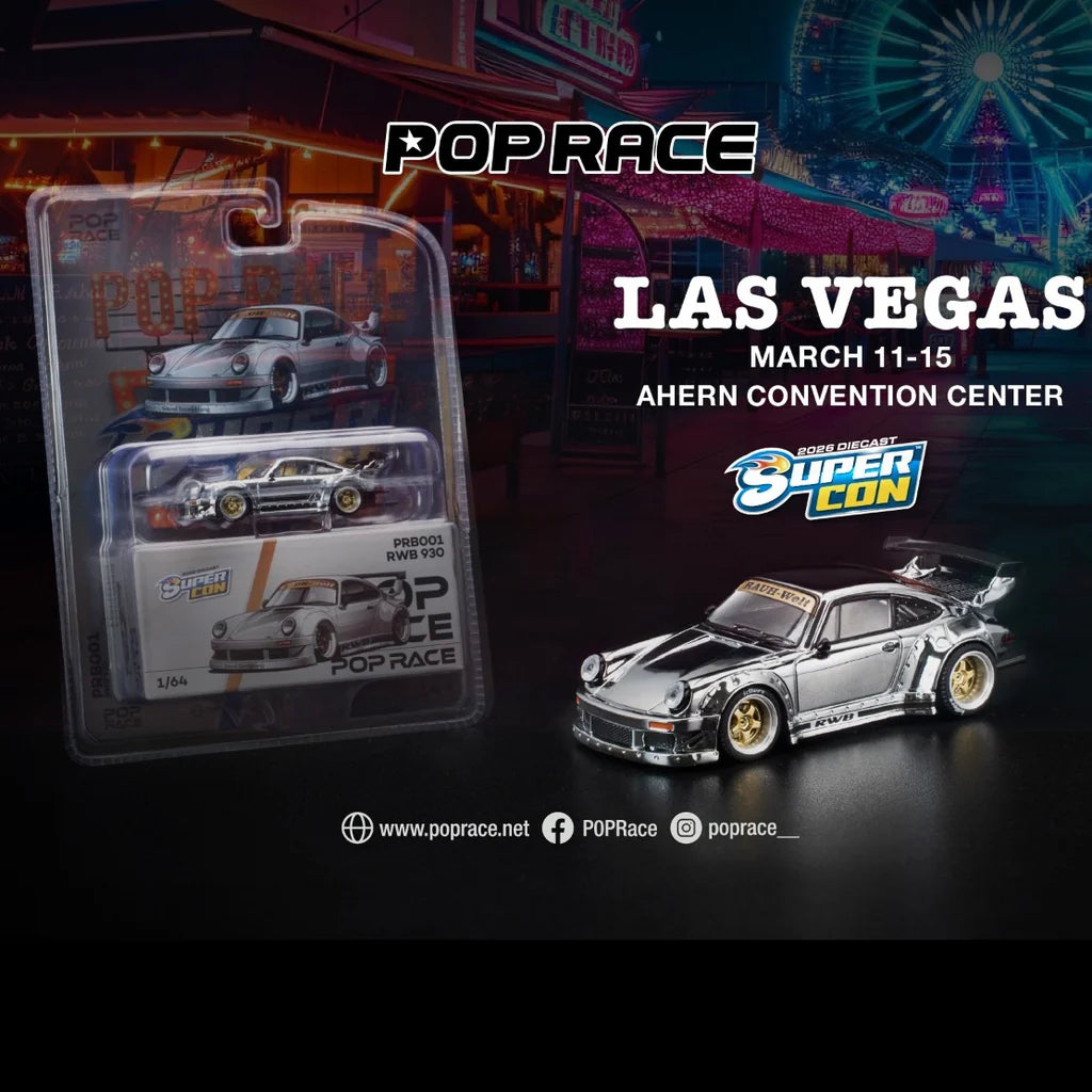 Poprace Rwb 930 POPRACE 1/64 RWB 930 Silver Chrome - Las Vegas Supercon 2026 Edition ...