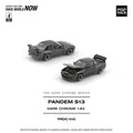 (Coming Soon) POPRACE 1/64 PANDEM S13 DARK CHROME