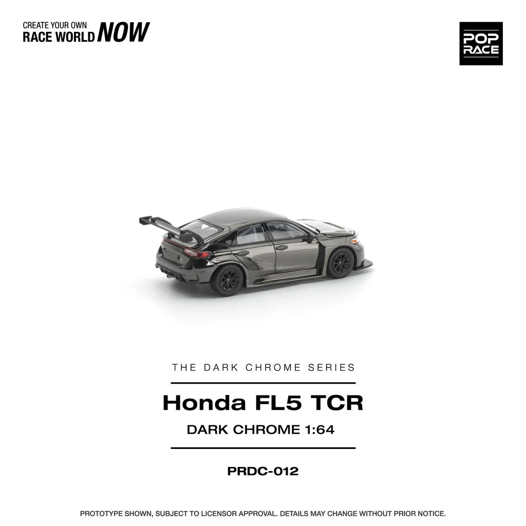 (Coming Soon) POPRACE 1/64 Honda Civic FL5 TCR DARK CHROME