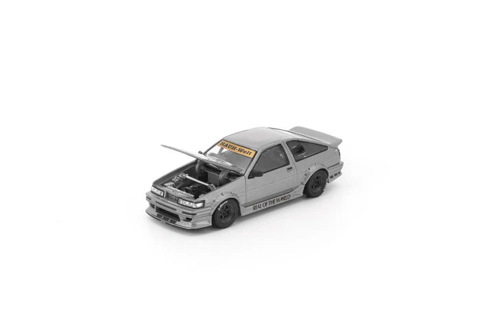 (Coming Soon) POPRACE 1/64 RWB AE86 - MATTE GREY (enigma exclusive edition)