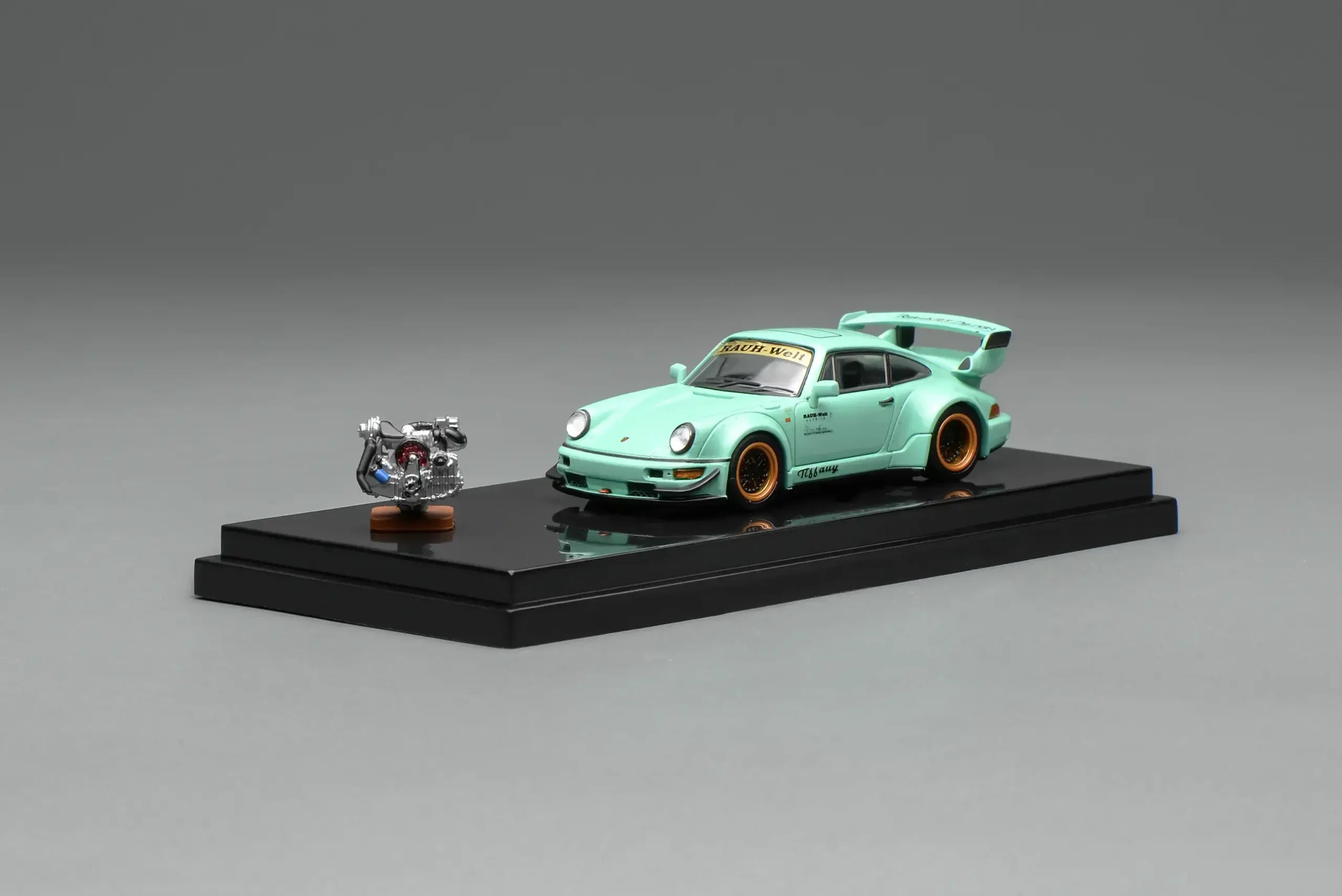(Coming Soon) MOTORHELIX 1/64 RWB 964 Tiffany with magnetic air-cooled engine